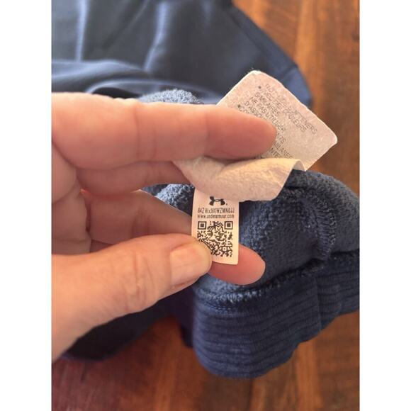 Under Armour Quarter Zip Mens XL Therma Fit Pullover Blue Fleece Lined Comfy 1/4 - Picture 4 of 7